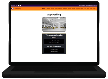 Thumbnail do Web App de Estacionamento
